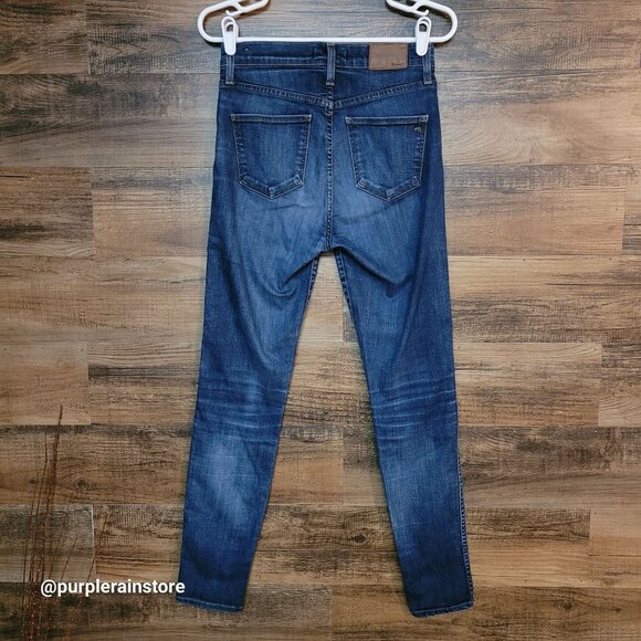 Madewell Jeans 27 Skinny 10" High Rise Tummy Control Slimming F4664 Medium Dark - Picture 2 of 13
